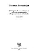 Cover of: Bibliografía de las traducciones de la literatura española e hispanoamericana al holandés: 1946-1990