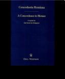 Cover of: Concordantia Horatiana =: A concordance to Horace
