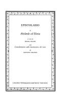 Cover of: Epistolario di Abelardo ed Eloisa by Peter Abelard