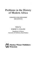 Cover of: Problems in the history of modern Africa