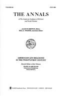 Cover of: Americans and Religions in the Twenty-First Century (Annals of the American Academy of Political and Social Science) by Wade Clark Roof