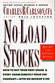 Cover of: No-load stocks by Charles B. Carlson, Charles B. Carlson