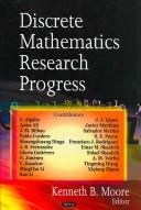 Front cover of Discrete mathematics research progress by Unknown