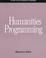 Cover of: Humanities programming