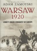 Cover of: Warsaw 1920 by Adam Zamoyski