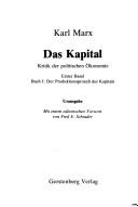 Cover of: Das Kapital by Karl Marx