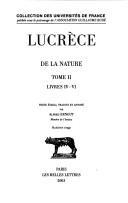 Cover of: De la nature by Titus Lucretius Carus