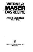 Cover of: Das Regime by Werner Maser