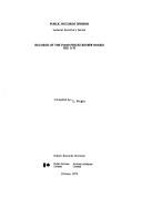 Cover of: Records of the Food Prices Review Board (RG 115) =: Archives de la Commission de surveillance du prix des produits alimentaires (RG 115)