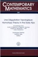 Cover of: Une Degustation Topologique: Homotopy Theory in the Swiss Alps (Contemporary Mathematics)