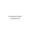 Cover of: Le paradis interdit au Moyen âge