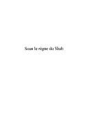 Cover of: Sous le règne du Shah by Shīrīn Samīʻī