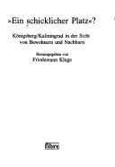 Cover of: "Ein schicklicher Platz?" by herausgegeben von Friedemann Kluge.