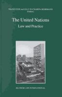 Cover of: The United Nations:Law and Practice