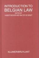 Cover of: Introduction to Belgian Law | Hubert Bocken