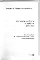 Cover of: Historia política de España.