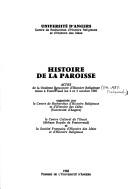 Cover of: Histoire de la paroisse by Rencontre d'histoire religieuse. (llth 1987 Fontevraud, France)