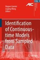 Cover of: Identification of continuous-time models from sampled data