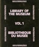 Cover of: Library of the Museum by Museum of Contemporary African Art