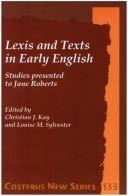 Cover of: Lexis and texts in early English by edited by Christian J. Kay and Louise M. Sylvester