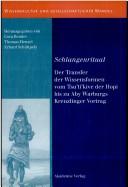 Cover of: Schlangenritual by herausgegeben von Caro Bender, Thomas Hensel und Erhard Schüttpelz.