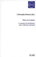 Cover of: Dieu de la nature by Christophe Bouton (ed.).