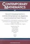 Cover of: Recent developments in infinite-dimensional Lie algebras and conformal field theory by Stephen Berman ... [et al.], editors