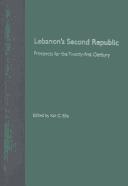 Cover of: Lebanon's second republic: prospects for the twenty-first century