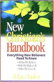 Cover of: New Christian's handbook by Max E. Anders