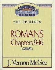 Cover of: Romans Chapters 9-16 by J. Vernon McGee
