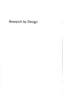 Cover of: Research by design by Delft University, [name missing]