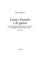 Lettere d'amore e di guerra by Maria Luisa Bressani