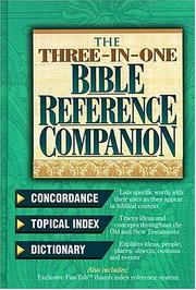 Cover of: The Three-in-one Bible Reference Companion