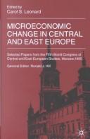 Cover of: Microeconomic Change in Central and East Europe (International Council for Central and EE)