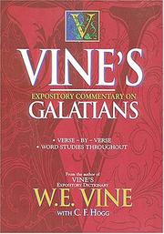 Cover of: Vine's expository commentary on Galatians