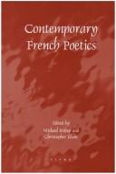 Cover of: Contemporary French poetics