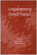 Cover of: Contemporary French poetics by edited by Michael Bishop and Christopher Elson