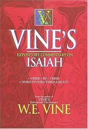 Cover of: Vine's expository commentary on Isaiah