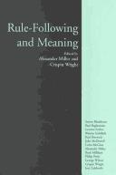 Cover of: Rule-Following and Meaning
