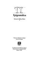 Cover of: Epigramática