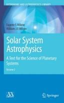Cover of: Solar system astrophysics by E. F. Milone