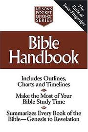 Cover of: Bible Handbook Nelson's Pocket Reference Series