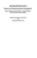 Cover of: Reden zur Finanzierung der Kriegsflotte: Gegen Euergos und Mnesibulos ; Gegen Polykles ; Über den trierarchischen Kranz
