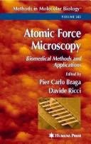 Cover of: Atomic force microscopy: biomedical methods and applications