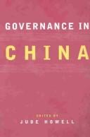 Cover of: Governance in China by Jude Howell