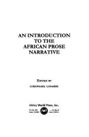 Cover of: An Introduction To The African Prose Narrative