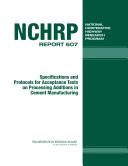 Cover of: Specifications and protocols for acceptance tests on processing additions in cement manufacturing