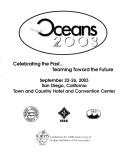 Cover of: Oceans 2003 by Oceans 2003 MTS/IEEE Conference (2003 San Diego, Calif.)