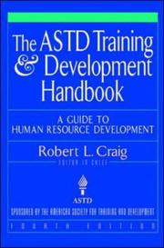 Cover of: The ASTD training and development handbook by Robert L. Craig