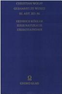 Cover of: Exercitationes academicae et scholasticae: De Christiani Wolfii educatione, studiis iuvenilibus vitaque scholastics